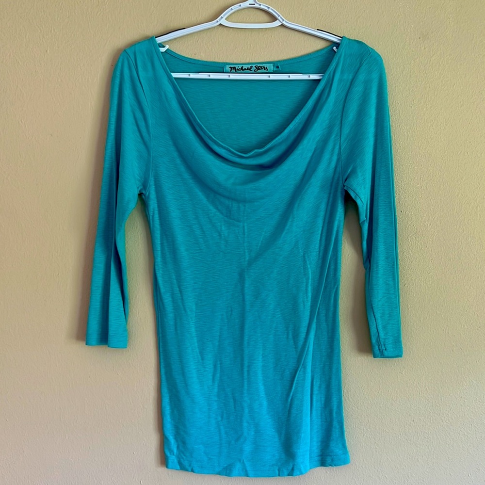 Michael Stars Teal 3/4 Sleeve shirt (OS)